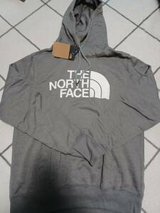 【THE NORTH FACE/ノースフェイス】 裏起毛パーカー スウェット ビッグロゴプリント　プルオーバー メンズ 　グレー　M 未使用