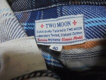 〇美品　TWO MOON　トゥームーン　ヘビーネルシャツ　サイズ４０〇_画像2