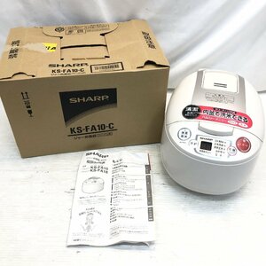 §　B24734　【未使用保管品】 SHARP シャープ ジャー炊飯器 1.0L ベージュ系 KS-FA10-C 2007年製