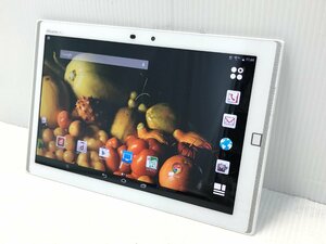 § B25707 docomo FUJITSU 富士通 ARROWS Tab F-03G ホワイト Android タブレット 動作確認済み 中古良品