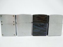 ‡ 0141 ZIPPO ジッポー オイルライター 4点まとめ 喫煙具 made in USA シルバーカラー カモフラージュ 着火未確認 現状渡し_画像4