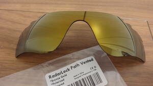 処分価格！★オークリー　レーダーロックパス用 カスタム偏光レンズ　RadarLock Path VENTED BRONZE GOLD Color Polarized Radar