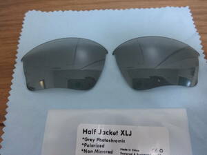 1,000円引き！処分価格！ ハーフジャケット1.0　XLJ用 偏光・調光レンズ Oakley Half Jacket XLJ Polarized-GreyPhotochromic 