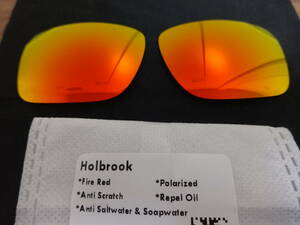 ★超処分価格！POLARIZED刻印入り！★ オークリー HOLBROOK ホルブルック用 カスタム 偏光 ハイグレードレンズ RED