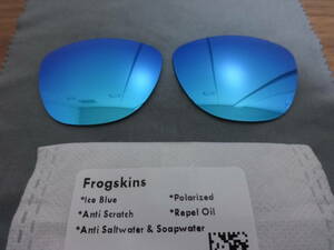 アウトレット品！POLARIZED刻印入り！★ フロッグスキン 用 カスタム偏光ハイグレードレンズ ICE Color Polarized Frogskins