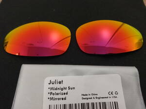 ★オークリー ジュリエット用 カスタム偏光レンズ MIDNIGHT SUN Color Polarized 新品 JULIET 