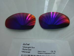 ★オークリー ジュリエット用 カスタム偏光レンズ MIDNIGHT SUN Color　② 　Polarized 新品 JULIET 