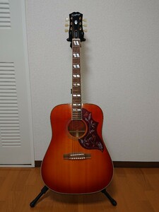 ★☆Epiphone Masterbilt Hummingbird チェリーサンバースト オール単板 超美品☆★