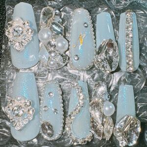  gel nails artificial nails chip jewelry nyu Anne s marble flower oval silver marble 