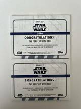 TOPPS STAR WARS RISE OF SKYWALKER メダリオンカード2枚セット_画像2