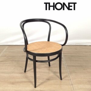 1212 THONET トーネット no.209 ブラック アームチェア ダイニングチェア ラタン ビーチ Michael Thonet ドイツ ②