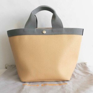 【高級品】Herve Chapelier【707GP/リュクス コーテッドキャンバス トート バッグ】ベージュ エルベシャプリエ y2312057