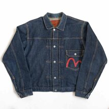 【雰囲気抜群】EVISU 【1506/1ST デニムジャケット】40 エビス Gジャン y2312073_画像1