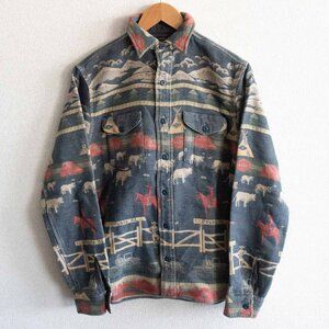 【極美品】RRL 【Ranch Cotton Jacquard Shirt】XS ネイティブ シャツ ウール 2312222