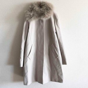 【美品】 MAX MARA WEEKEND【ファー付き ウールコート】40 マックスマーラ 2312263