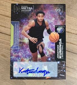 2021 Skybox Metal Universe Autographs Jonathan Kuminga #99 RC auto