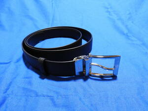 *[ unused ] Dunhill dunhill belt (HPC119A42, black color,124cm) *