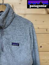 入手困難品★美中古・ Patagonia パタゴニア★　ボアハーフジップ　GRY　サイズM_画像4