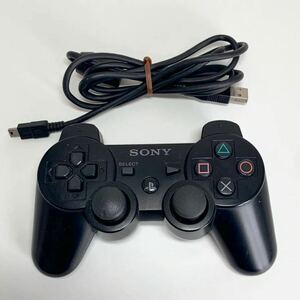 PS3　DUALSHOCK3 ブラック　動作確認済　ワイヤレス　コントローラー デュアルショック3　No.1