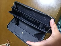 【状態良し】　PORTER　ポーター　カレント　サイフ　財布　黒　ブラック　日本製　小銭入れあり　お札　カード　ラウンドファスナー_画像7