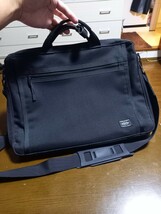 【状態良し】定価27.500円　PORTER　ポーター　クリップ　ビジネスバッグ　ブリーフケース　2WAY　マチ拡張　書類かばん　日本製　吉田_画像1