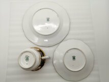 【美品】コールポート COALPORT バットウィング トリオ カップ＆ソーサー プレート コバルト 金彩 皿 食器 英国_画像7