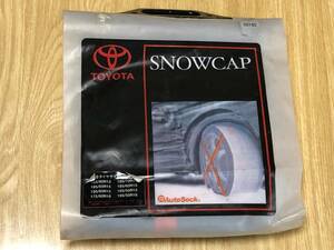 【未使用】トヨタ純正 SNOWCAP スノーキャップ 型番08331-00180 165/80R13 195/60R15等 非金属チェーン 滑り止め AutoSock オートソック