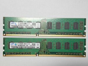 中古品SAMSUNGメモリ2R×8 PC3-10600U-09-10-B0★4G×2枚 計8GB