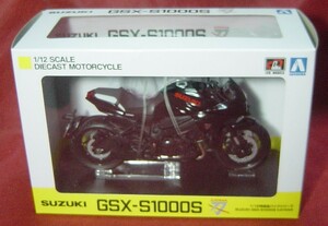 51AC4-09 　アオシマ　1/12　スズキ　GSX1000S　カタナ　黒　未使用品　ネイキッド　