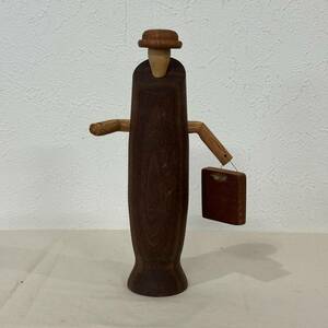 ビンテージ　木製　ウッド　オブジェ　人形　インテリア　アンティーク　USA雑貨　231214