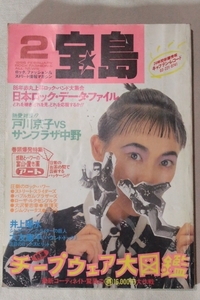 宝島 1986年2月 チープウェア大図鑑 日本ロックデータファイル 井上陽水 大友康平