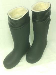 Живороды Girls Field Boots 21 сантиметирование черной резины Toho#2764 Gamu Length Black с теплой уретаной подкладка