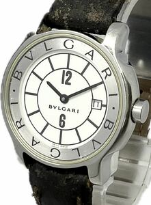 H 国際保証書付 BVLGARI ブルガリ ソロテンポ ST29S レディース クォーツ デイト アンティーク 付属 箱 時計 992044978