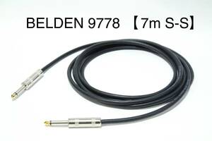 BELDEN 9778 × CLASSIC PRO[7m S-S silver handle da specification ] free shipping guitar base cable Belden 