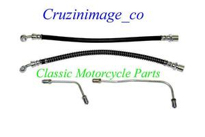 [CI-TX750BHS]73-74. Yamaha.TX750. front brake hose set.4PC