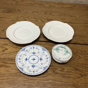 Meissen/マイセン/COPENHAGEN/ロイヤルコペンハーゲン/小皿/プレート/シュガーポット/洋食器【保管品】