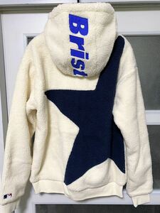 送料無料 S FCRB Bristol MLB Boa Fleece Hoodie ボア フリース パーカー ドジャース 21AW