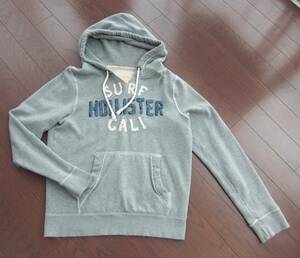 ハワイで購入 ホリスター 裏起毛 パーカー フーディー ダメージ加工 HOLLISTER メンズ　L