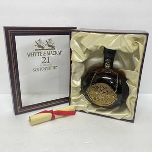  【ST16570KT】未開栓 ホワイト&マッカイ 21年 ゴールドメダリオン WHYTE MACKAY スコッチウイスキー 750ml/43% 箱 冊子有 古酒 洋酒 お酒