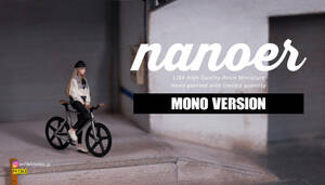 「 Nanoer 」1/64 フィギュア 女性 自転車 MONO VERSION