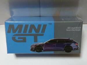 MINI GT 1/64 アウディ ABT RS6-R ナバーラブルーメタリック 左ハンドル MGT00574