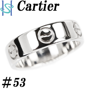 カルティエ ラブリング K18 ホワイトゴールド #53 地金のみ ブランド Cartier 送料無料 美品 中古 SH94595