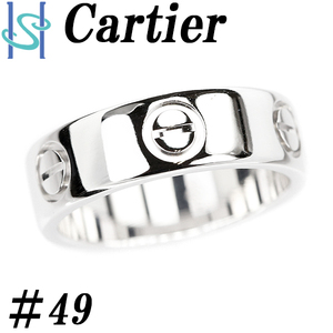 Cartier Love Ring K18WG #49 District Only Stone Brand Cartier Free Shipping Beauty Beauty SH97313