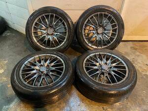 ★WORK STEEZ 17×7J PCD114.3 5穴 DUNLOP LEMANS V 215/55R17 2019年製 4本 売切!! 