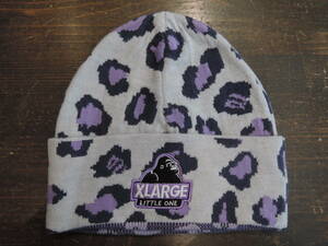 X-LARGE XLarge XLARGE Kids knit cap multi leopard print Kids ZOZOTOWN complete sale newest popular commodity 