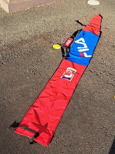 FILA　フィラ スキー ケース カバー　長さ 225cm　幅 28cm 状態　USED やや傷汚れあり