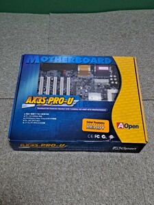 未使用　新品　AOPEN AX3S PRO-U Socket370 マザーボード 　中身確認のため、開封済み