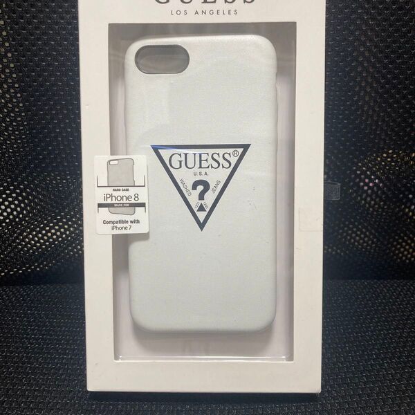 PU LEATHER LARGE TRIANGLE LOGO CASE for iPhone8 (ホワイト)