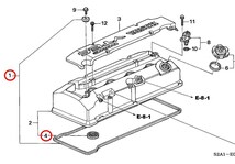 未使用 ホンダ 純正 S2000 AP1 AP2 ヘッドカバー パッキン スパークプラグチューブ シール セット HONDA genuine Head cover packing_画像2