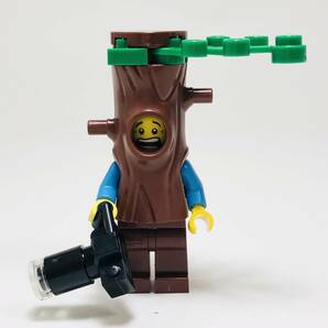 【新品未使用】レゴ LEGO ミニフィグ 切り株 切株 サファリ 木に化けたカメラマン の画像2
